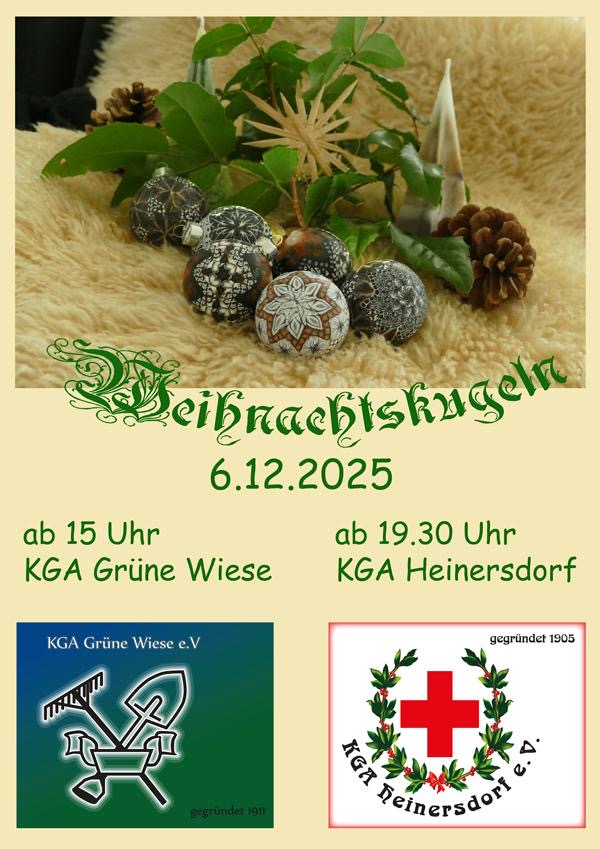 Verkauf von handgefertigten Weihnachtskugeln